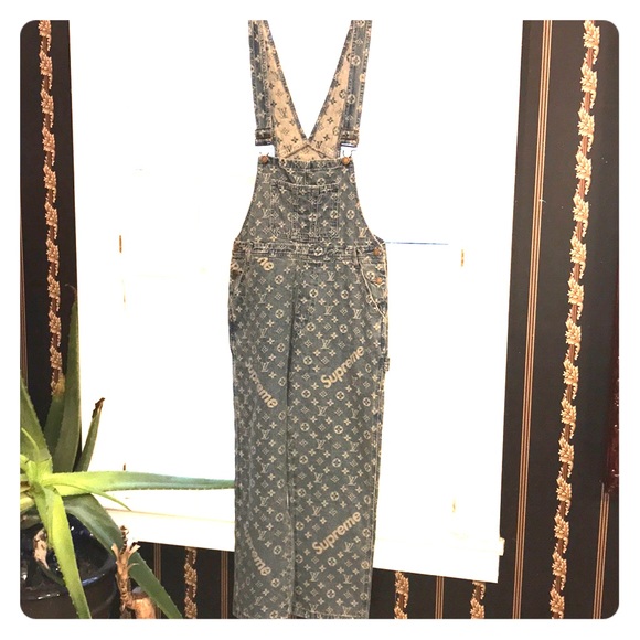 supreme overalls lv